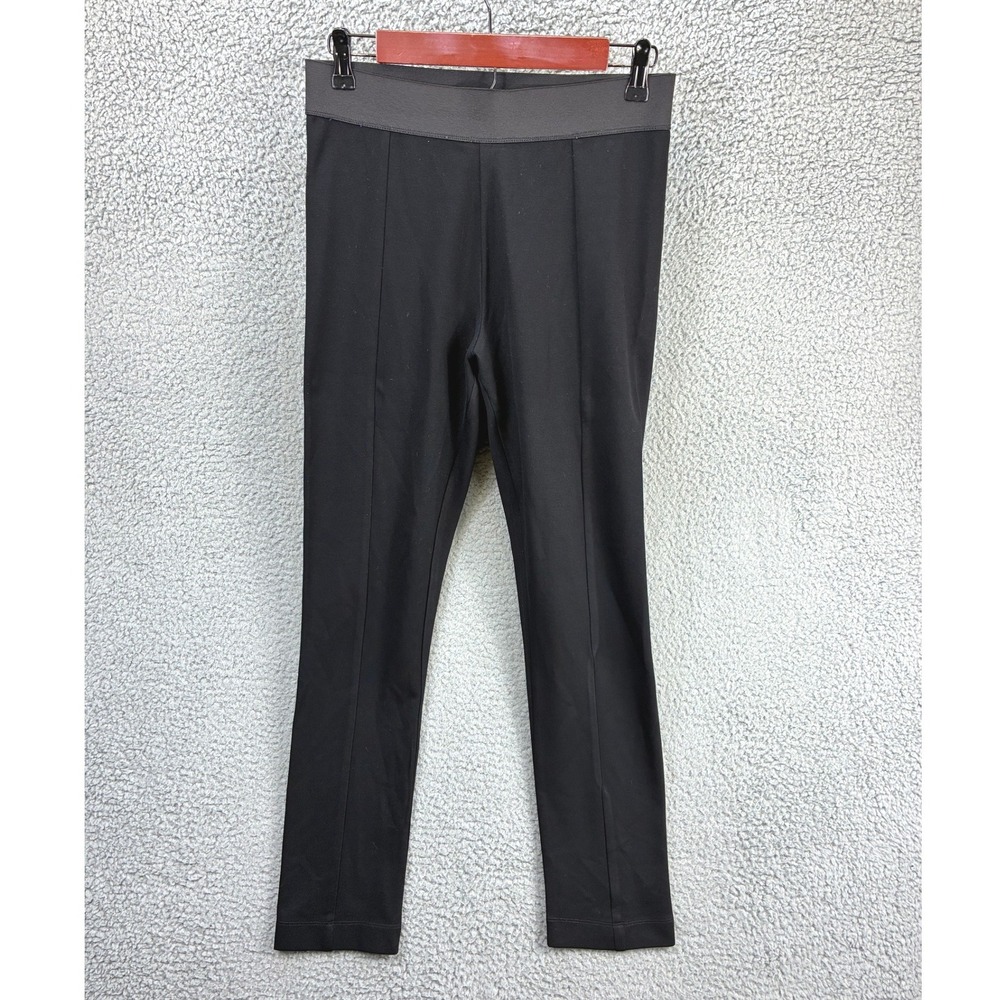 Carlisle Collection Skinny Leggings Pants Womens 4 Black Seamed Knit Stretch